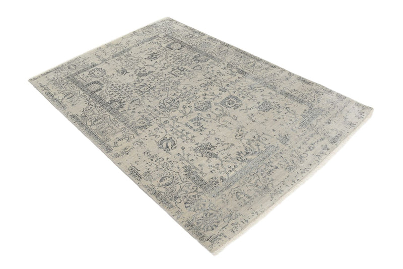 Designer tæppe - 186 x 124 cm - lysegrå
