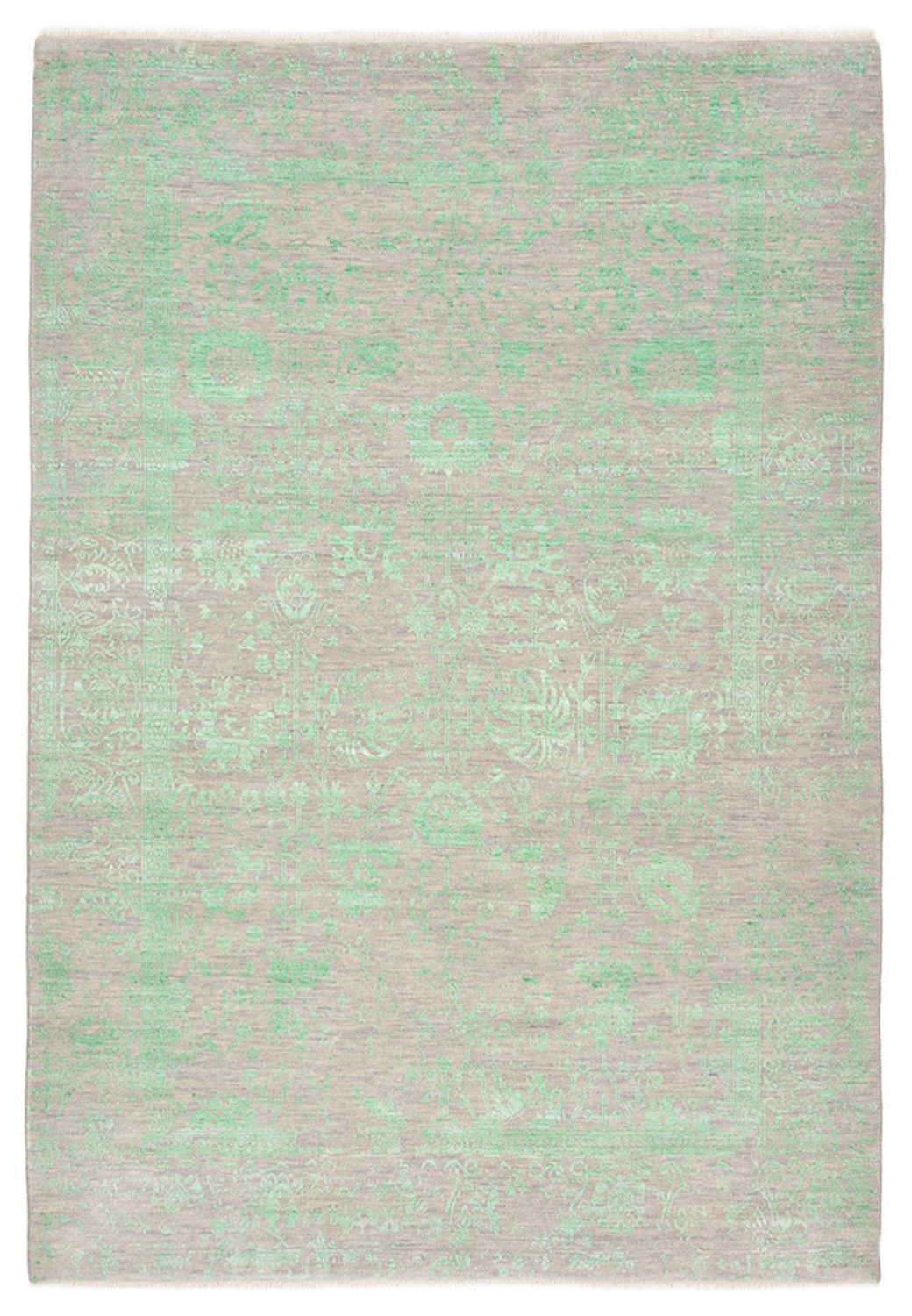 Designer tæppe - 244 x 171 cm - lysegrøn