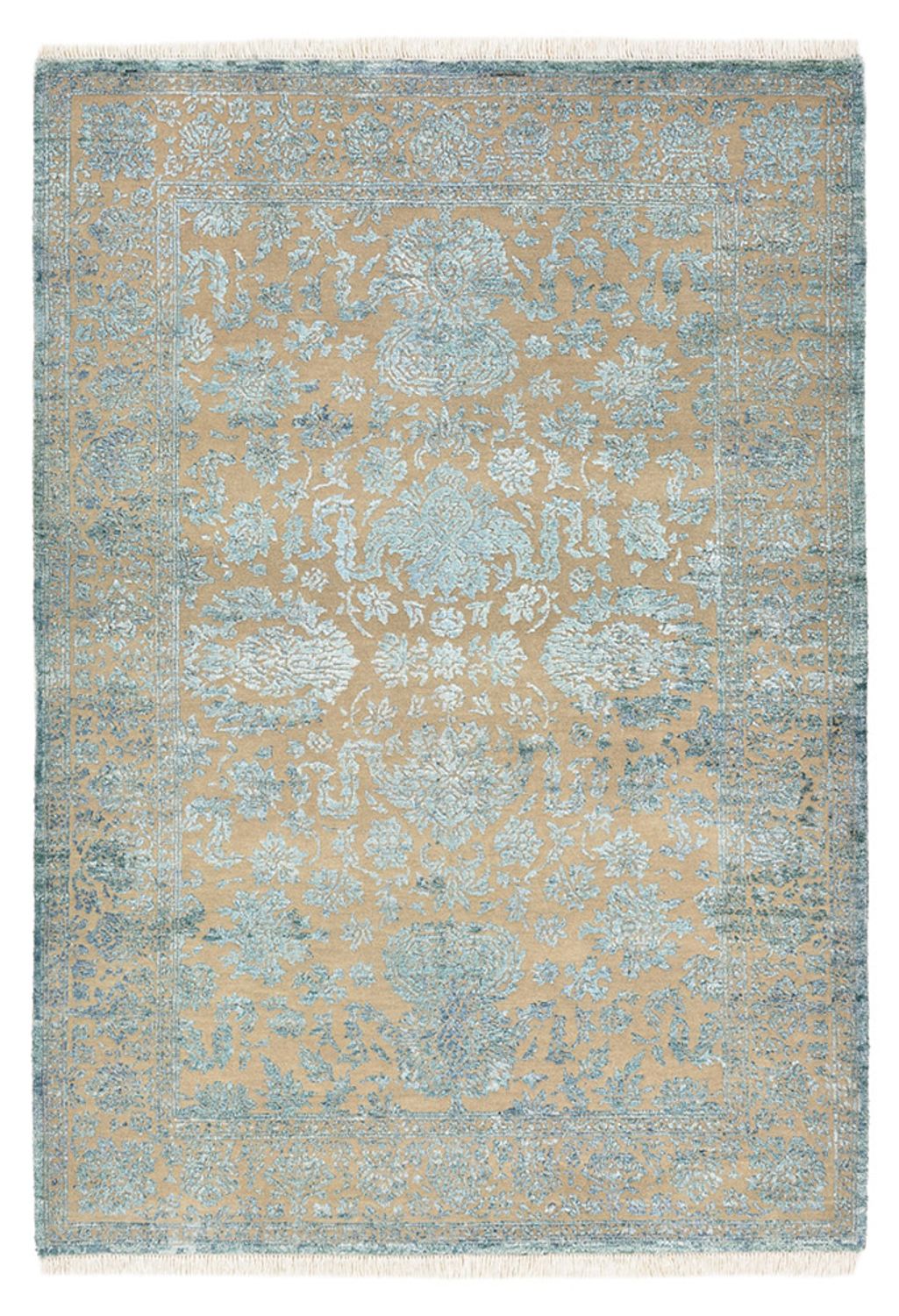 Designer tæppe - 175 x 123 cm - lyseblå