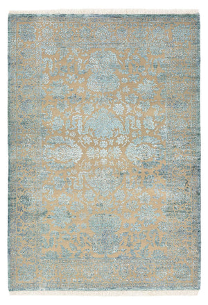 Designer tæppe - 175 x 123 cm - lyseblå