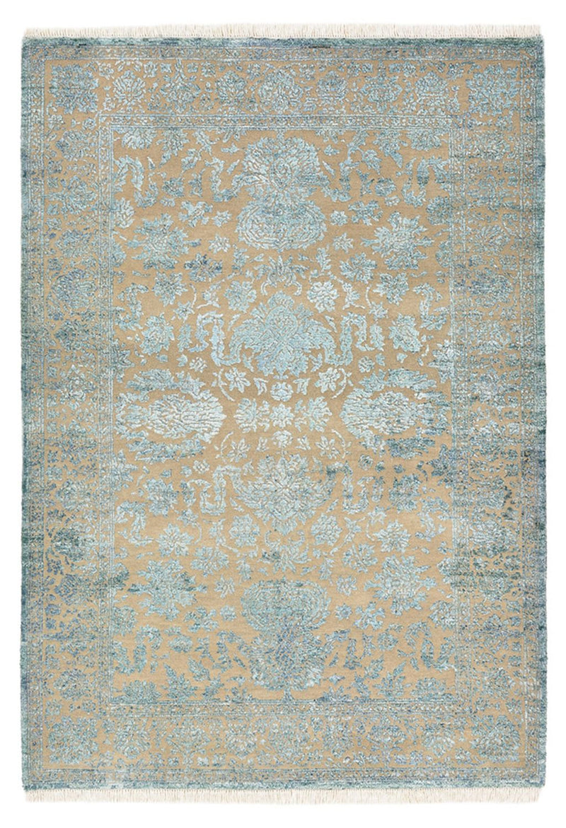 Designer tæppe - 175 x 123 cm - lyseblå