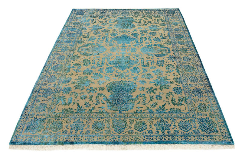 Designer tæppe - 175 x 123 cm - lyseblå