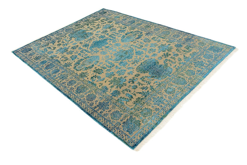 Designer tæppe - 175 x 123 cm - lyseblå