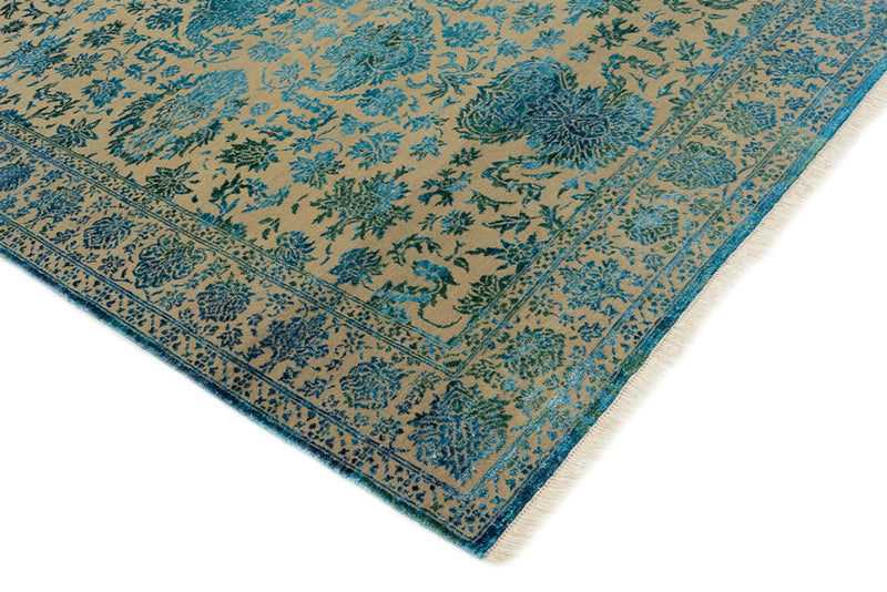 Designer tæppe - 175 x 123 cm - lyseblå