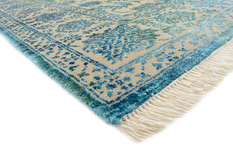 Designer tæppe - 175 x 123 cm - lyseblå