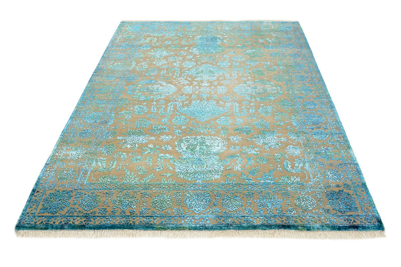 Designer tæppe - 175 x 123 cm - lyseblå