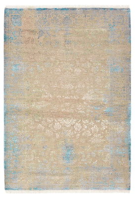 Designer tæppe - 186 x 129 cm - lys beige