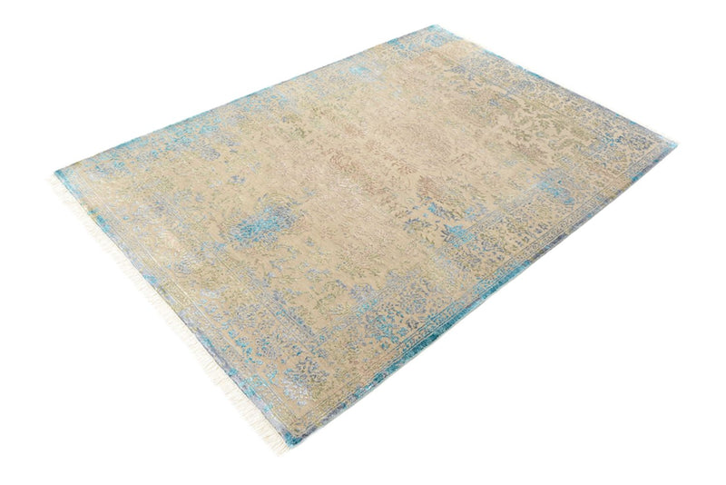 Designer tæppe - 186 x 129 cm - lys beige