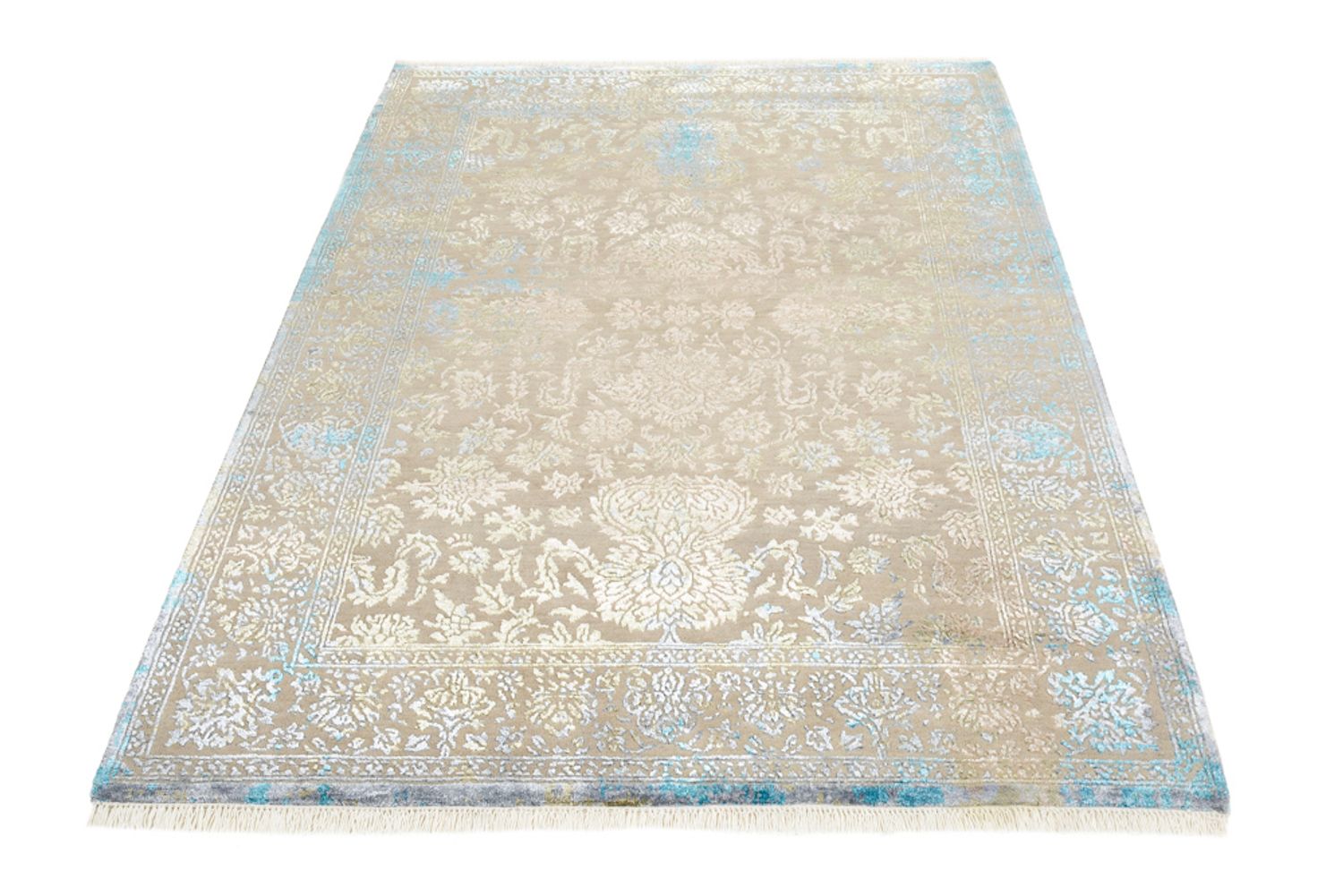 Designer tæppe - 186 x 129 cm - lys beige