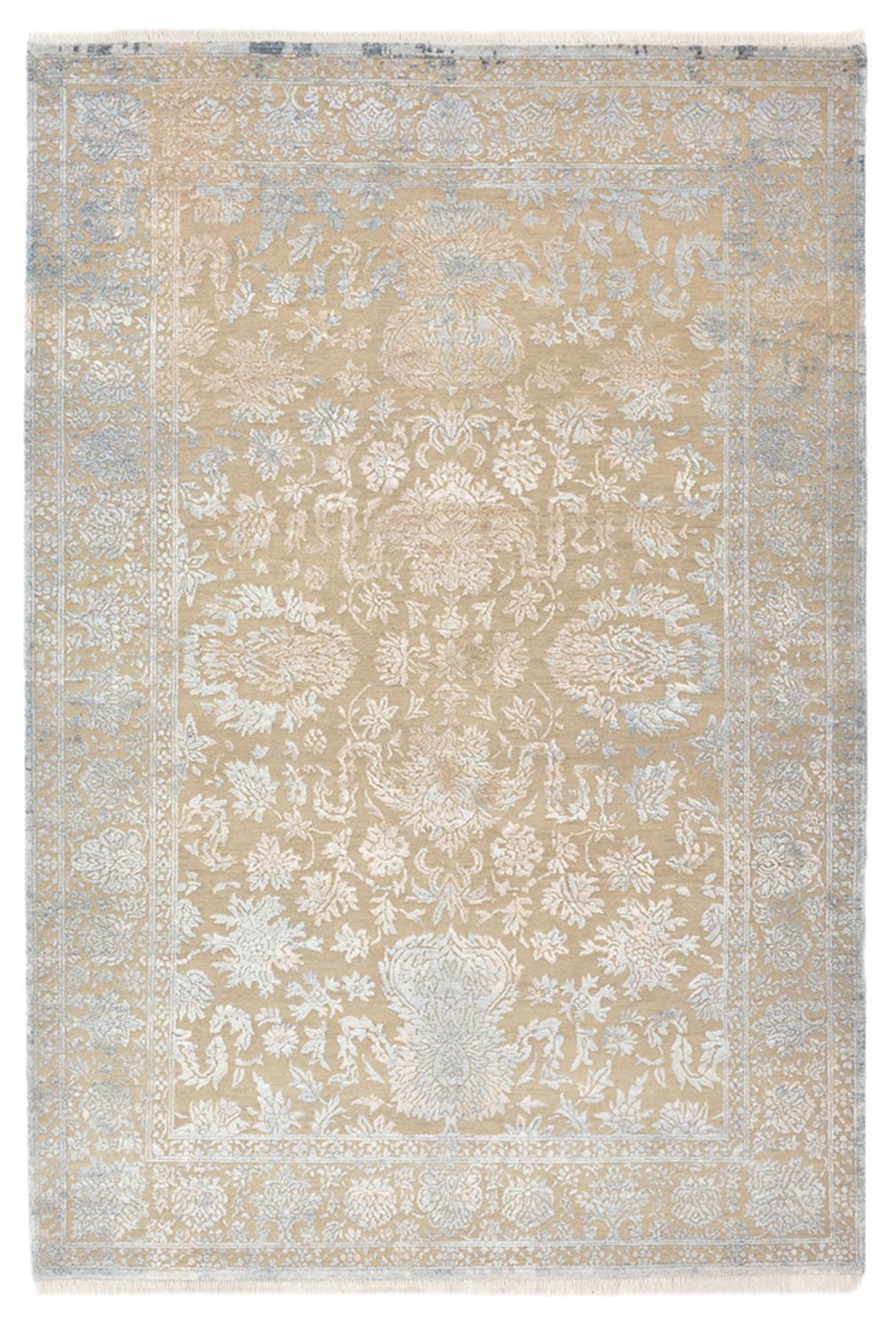 Designer tæppe - 243 x 166 cm - lys beige