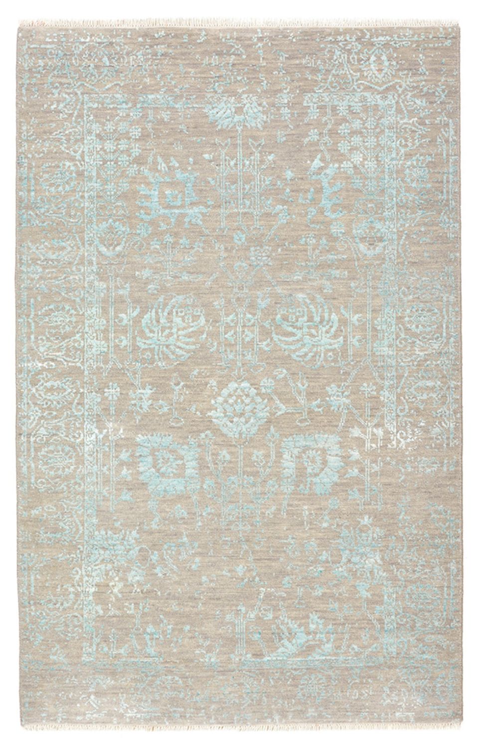 Designer tæppe - 154 x 101 cm - lys beige