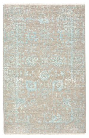 Designer tæppe - 154 x 101 cm - lys beige