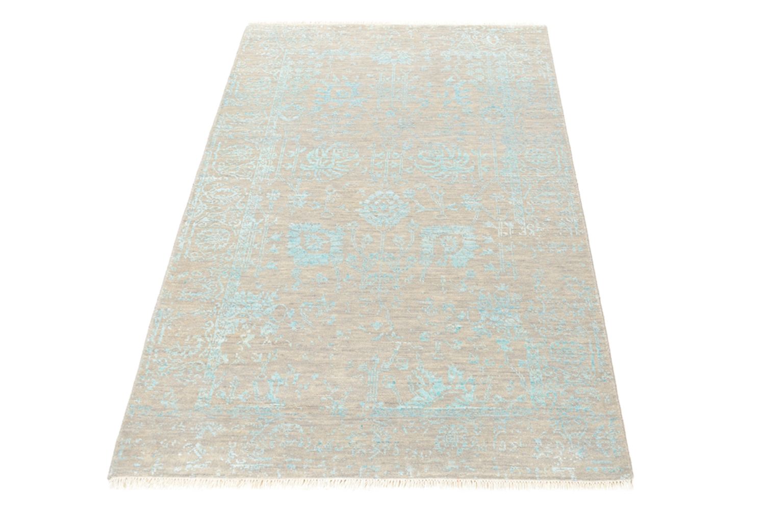 Designer tæppe - 154 x 101 cm - lys beige