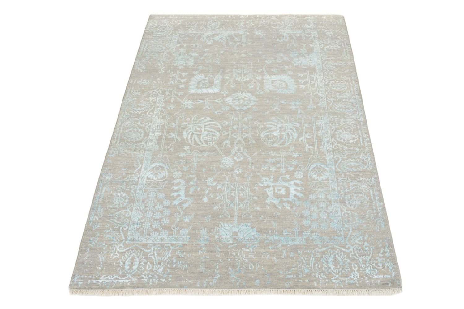 Designer tæppe - 154 x 101 cm - lys beige