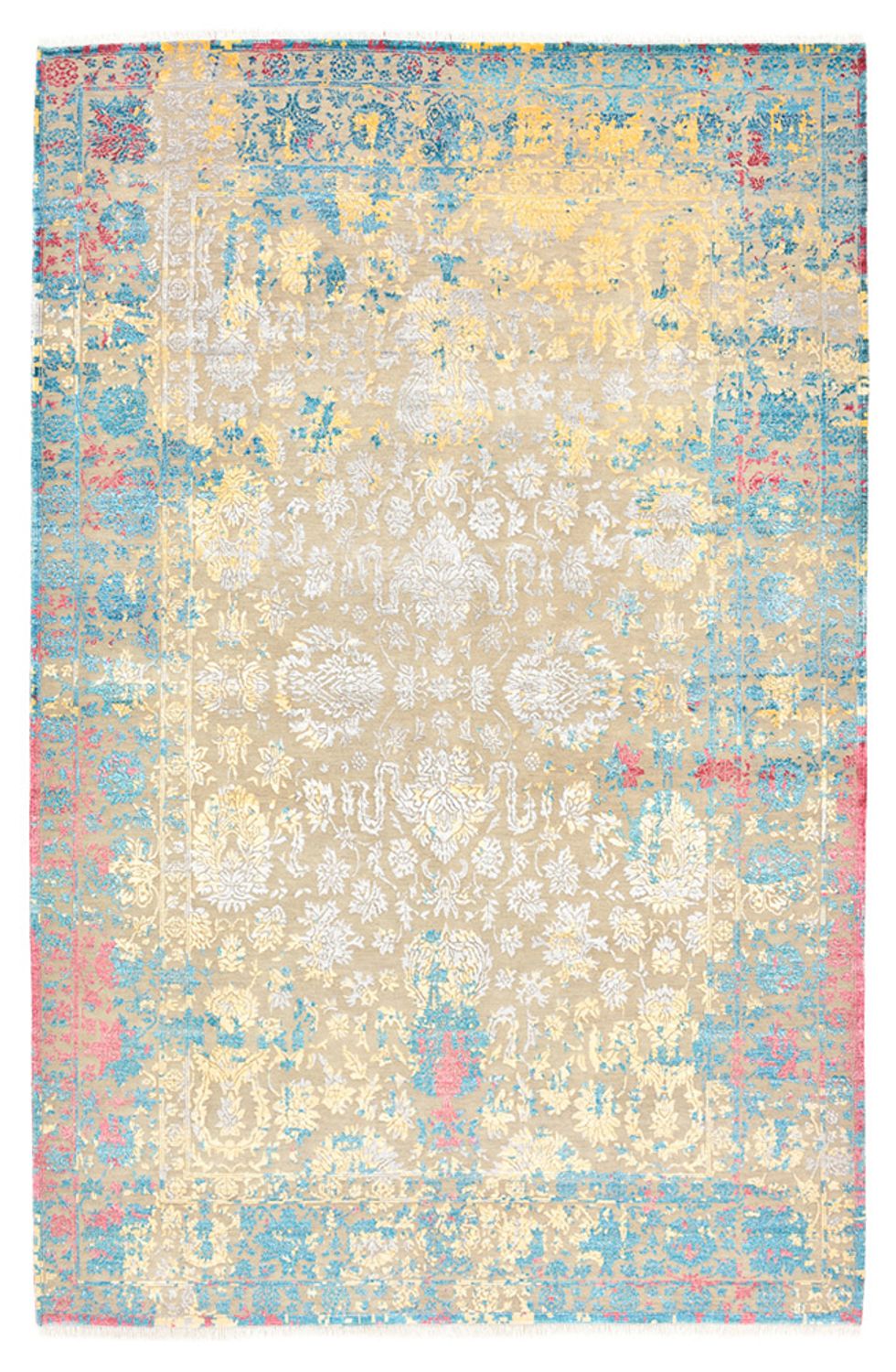 Designer tæppe - 299 x 196 cm - flerfarvet