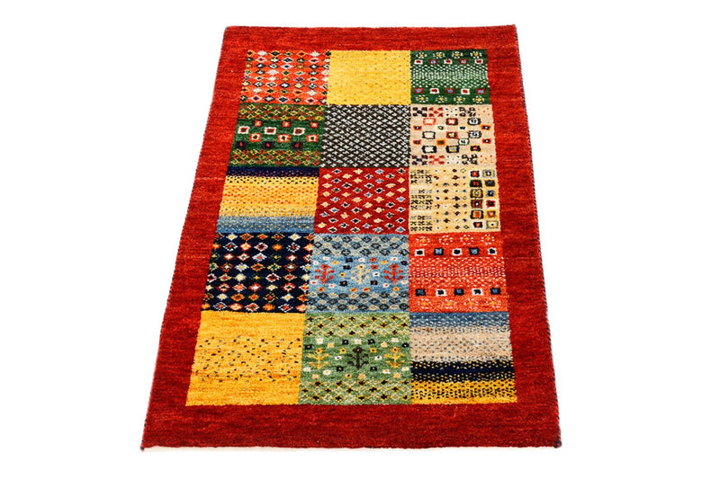 Gabbeh-tæppe - Loribaft Indus - 89 x 64 cm - flerfarvet