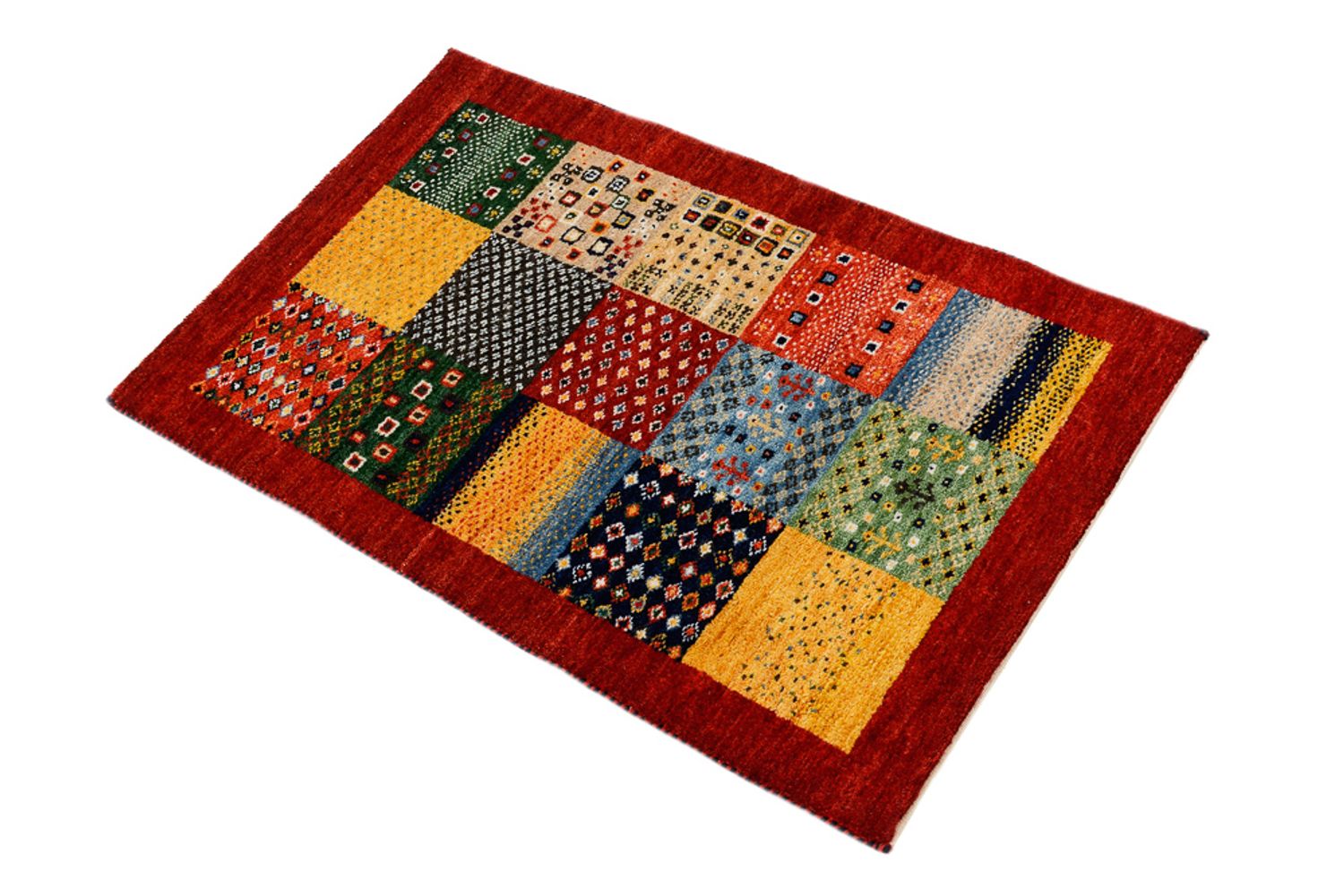 Gabbeh-tæppe - Loribaft Indus - 89 x 64 cm - flerfarvet