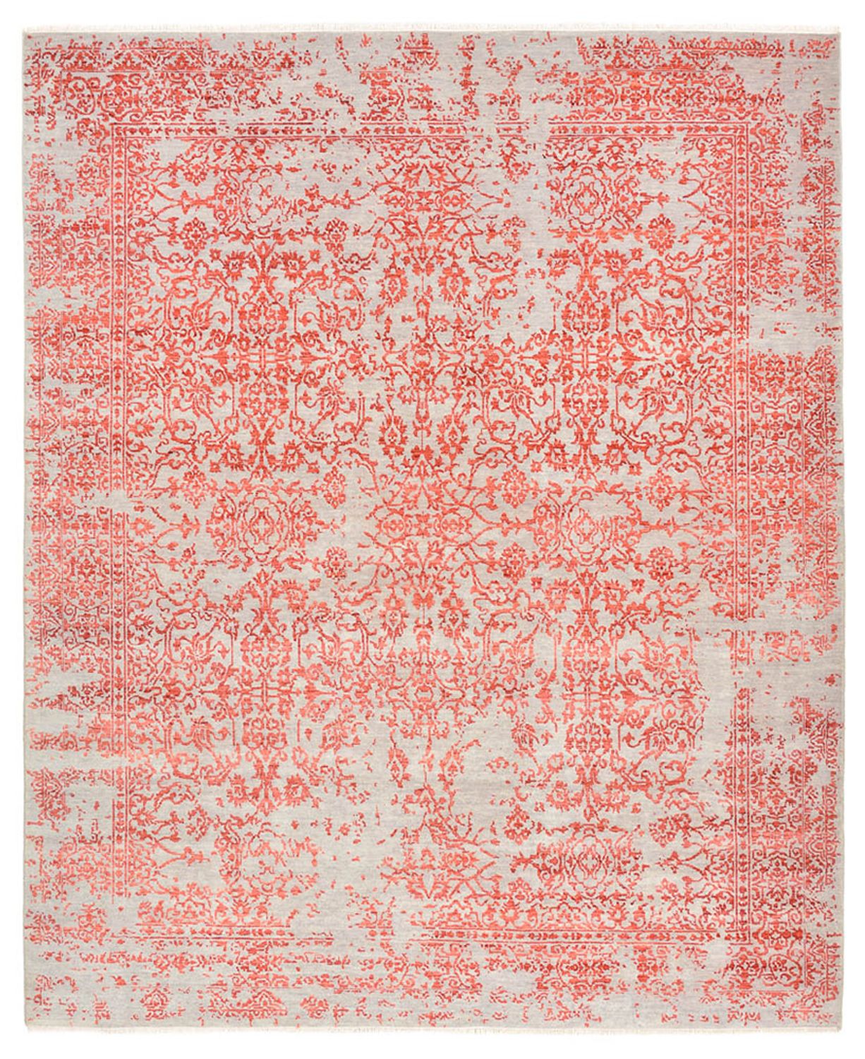 Designer tæppe - 297 x 245 cm - lysrød