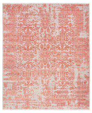 Designer tæppe - 297 x 245 cm - lysrød