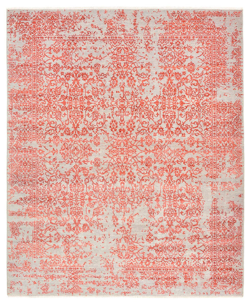 Designer tæppe - 297 x 245 cm - lysrød