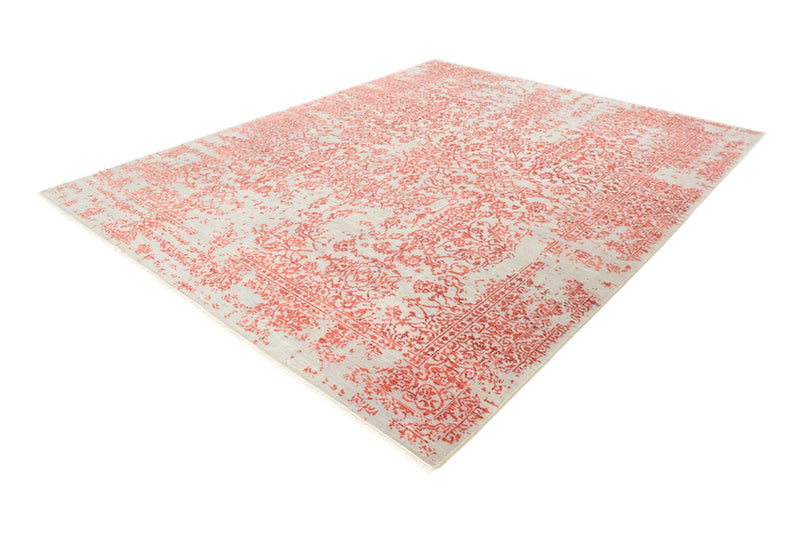 Designer tæppe - 297 x 245 cm - lysrød
