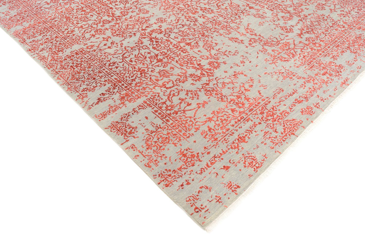 Designer tæppe - 297 x 245 cm - lysrød
