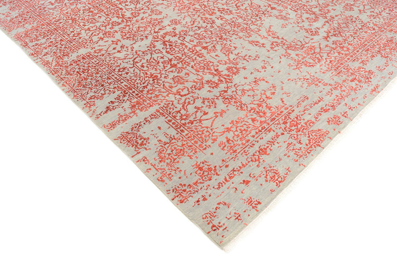 Designer tæppe - 297 x 245 cm - lysrød