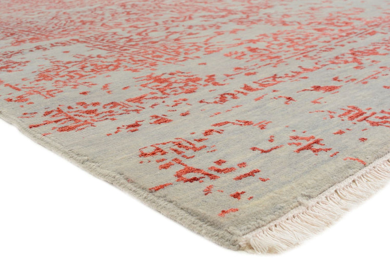 Designer tæppe - 297 x 245 cm - lysrød