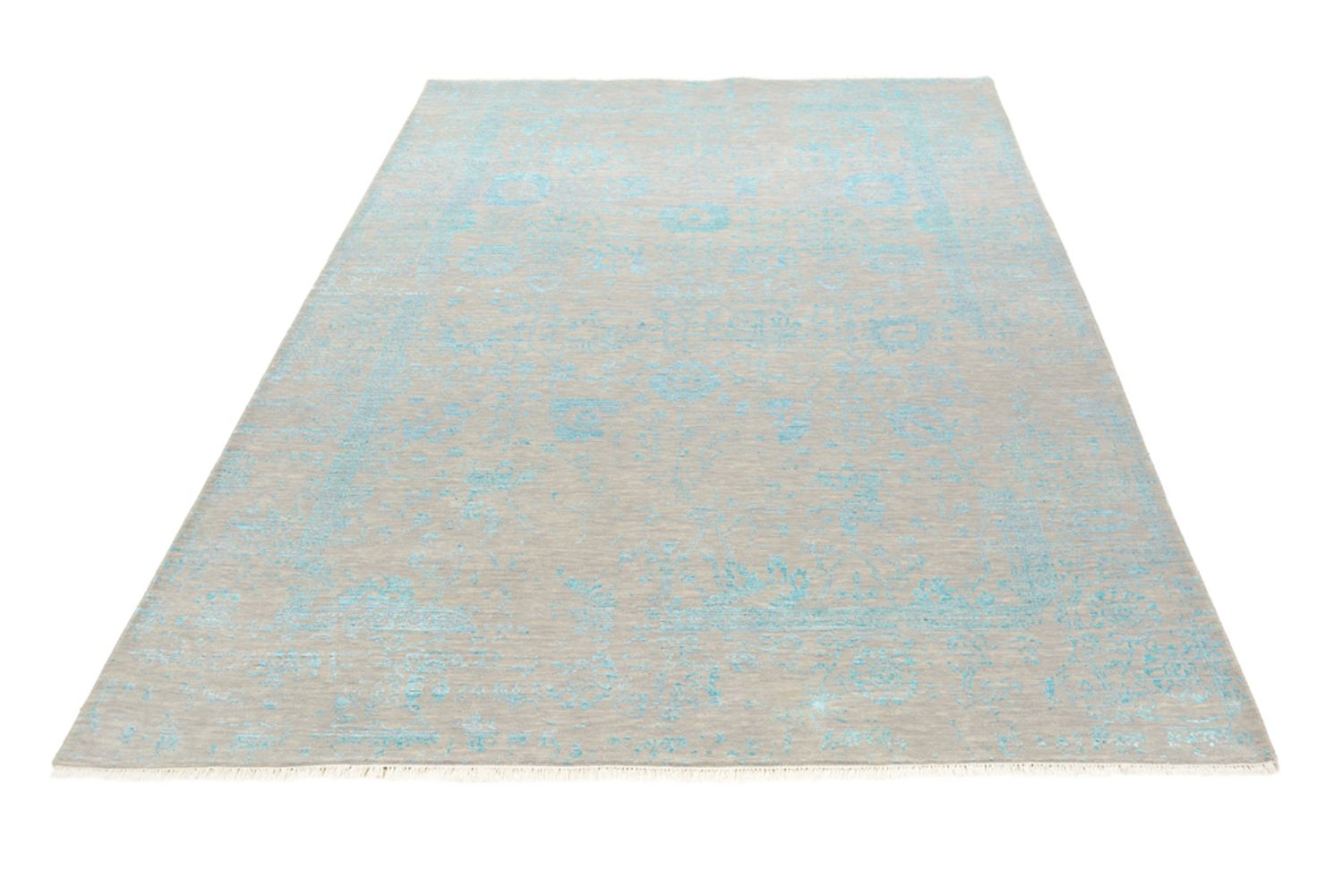 Designer tæppe - 249 x 167 cm - lysegrå