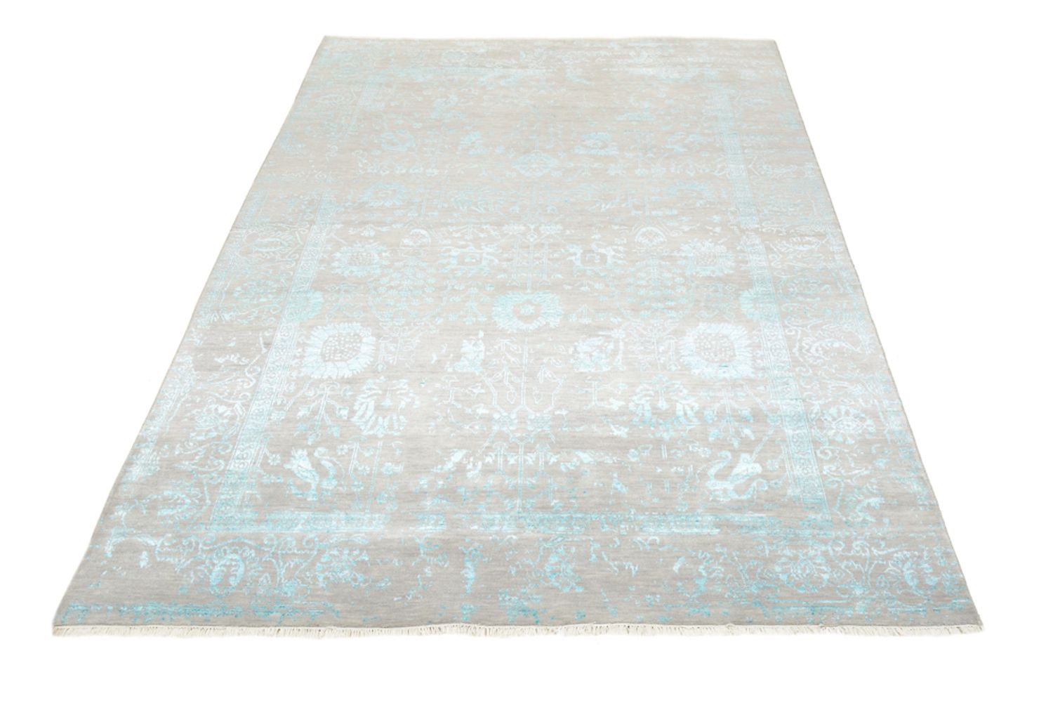 Designer tæppe - 249 x 167 cm - lysegrå