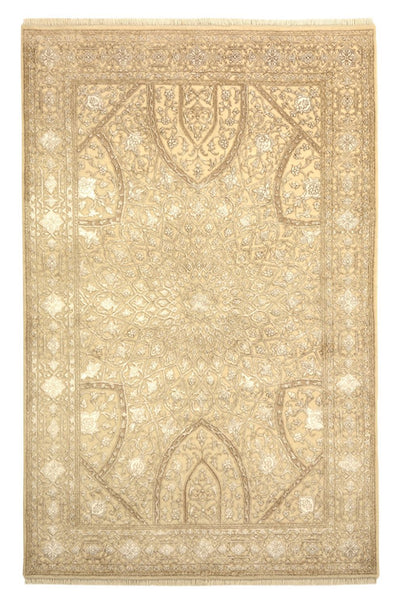 Orientalsk tæppe 121x185cm - mørk beige