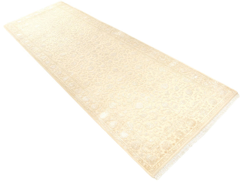 Løber Orientalsk tæppe - 301 x 107 cm - lys beige