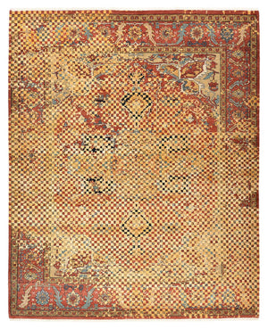 Designer tæppe - 299 x 242 cm - guld
