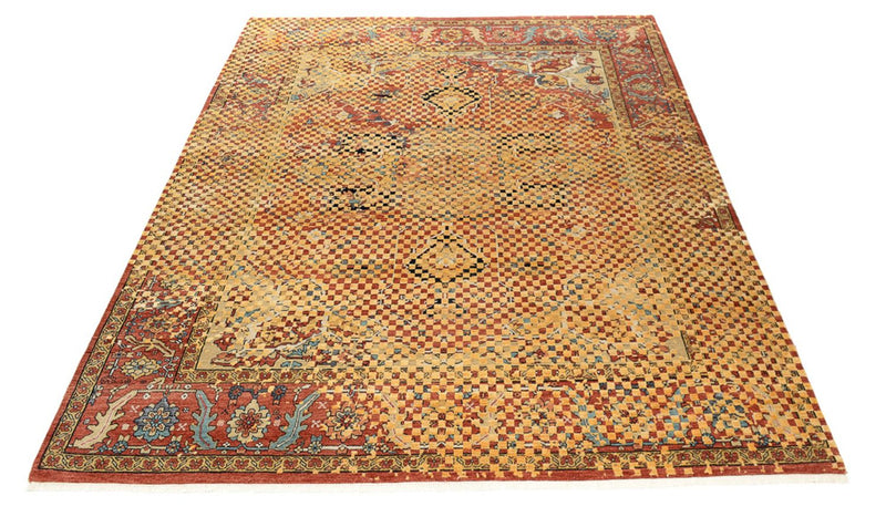 Designer tæppe - 299 x 242 cm - guld