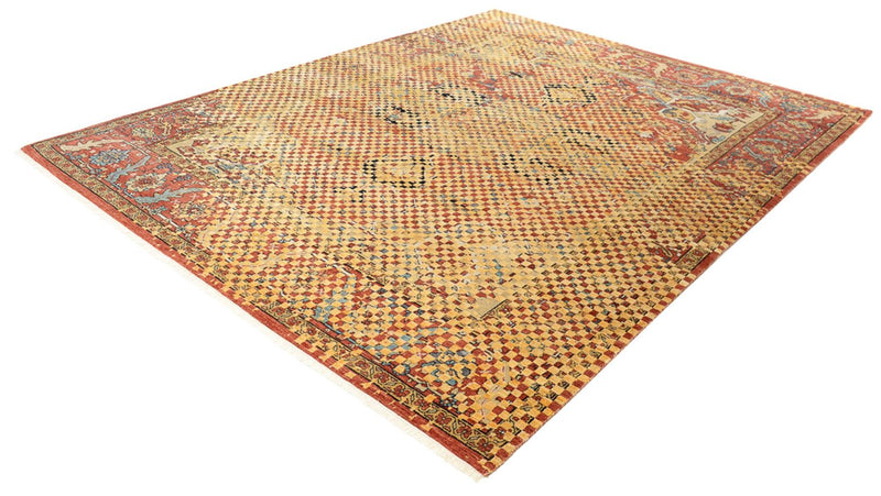Designer tæppe - 299 x 242 cm - guld