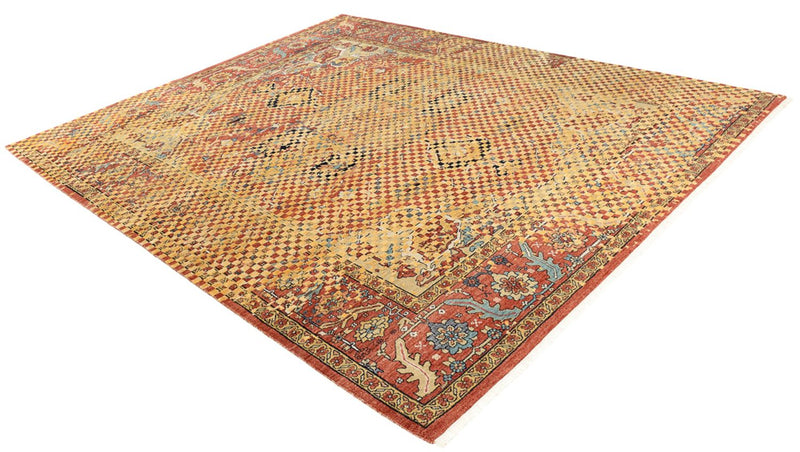 Designer tæppe - 299 x 242 cm - guld