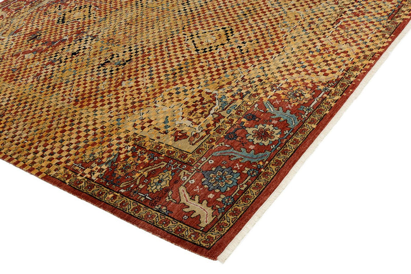 Designer tæppe - 299 x 242 cm - guld