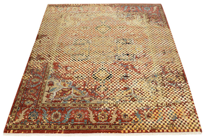 Designer tæppe - 299 x 242 cm - guld
