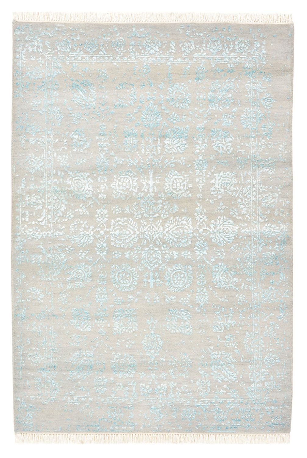 Designer tæppe - 151 x 105 cm - lysegrå