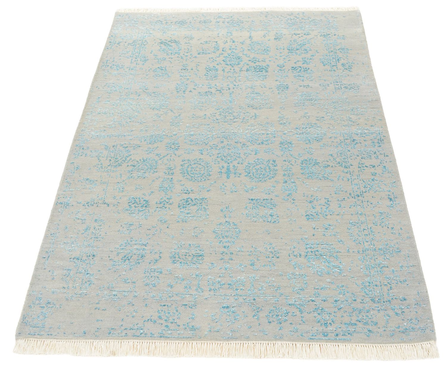 Designer tæppe - 151 x 105 cm - lysegrå