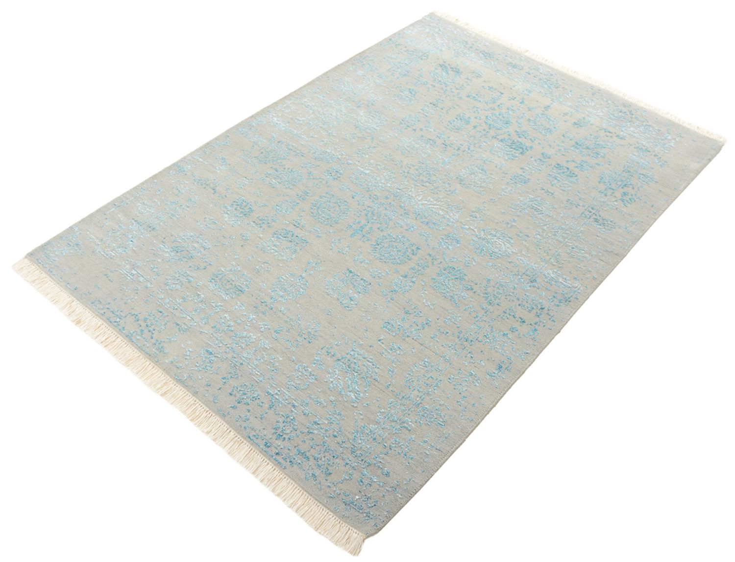 Designer tæppe - 151 x 105 cm - lysegrå