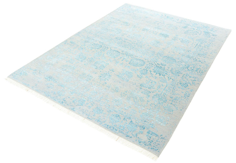 Designer tæppe - 202 x 155 cm - lysegrå
