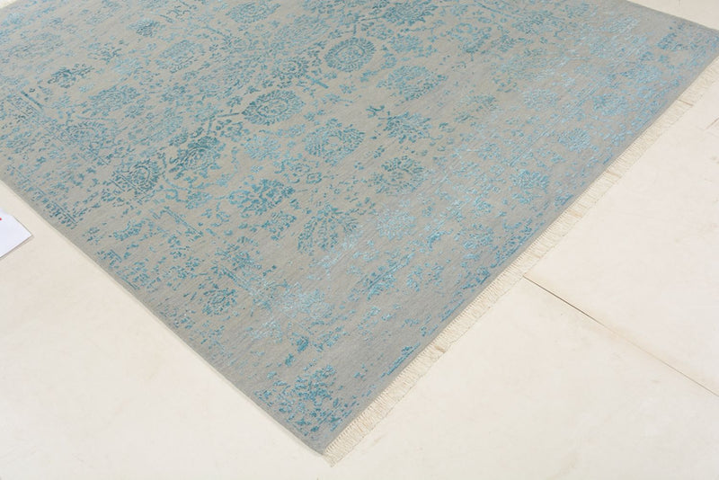 Designer tæppe - 202 x 155 cm - lysegrå