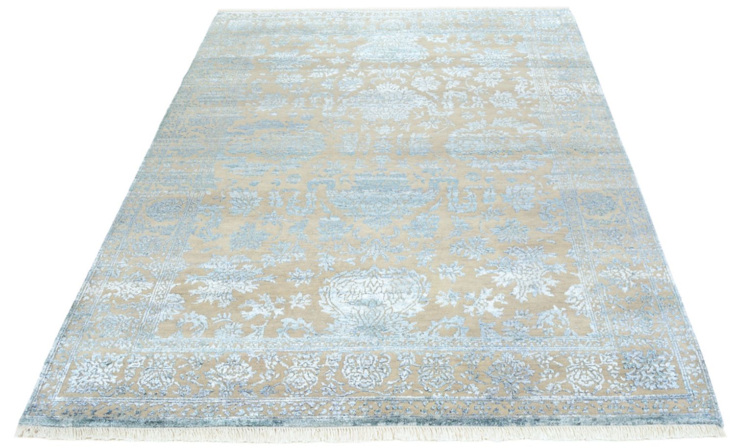 Designer tæppe - 201 x 156 cm - grå