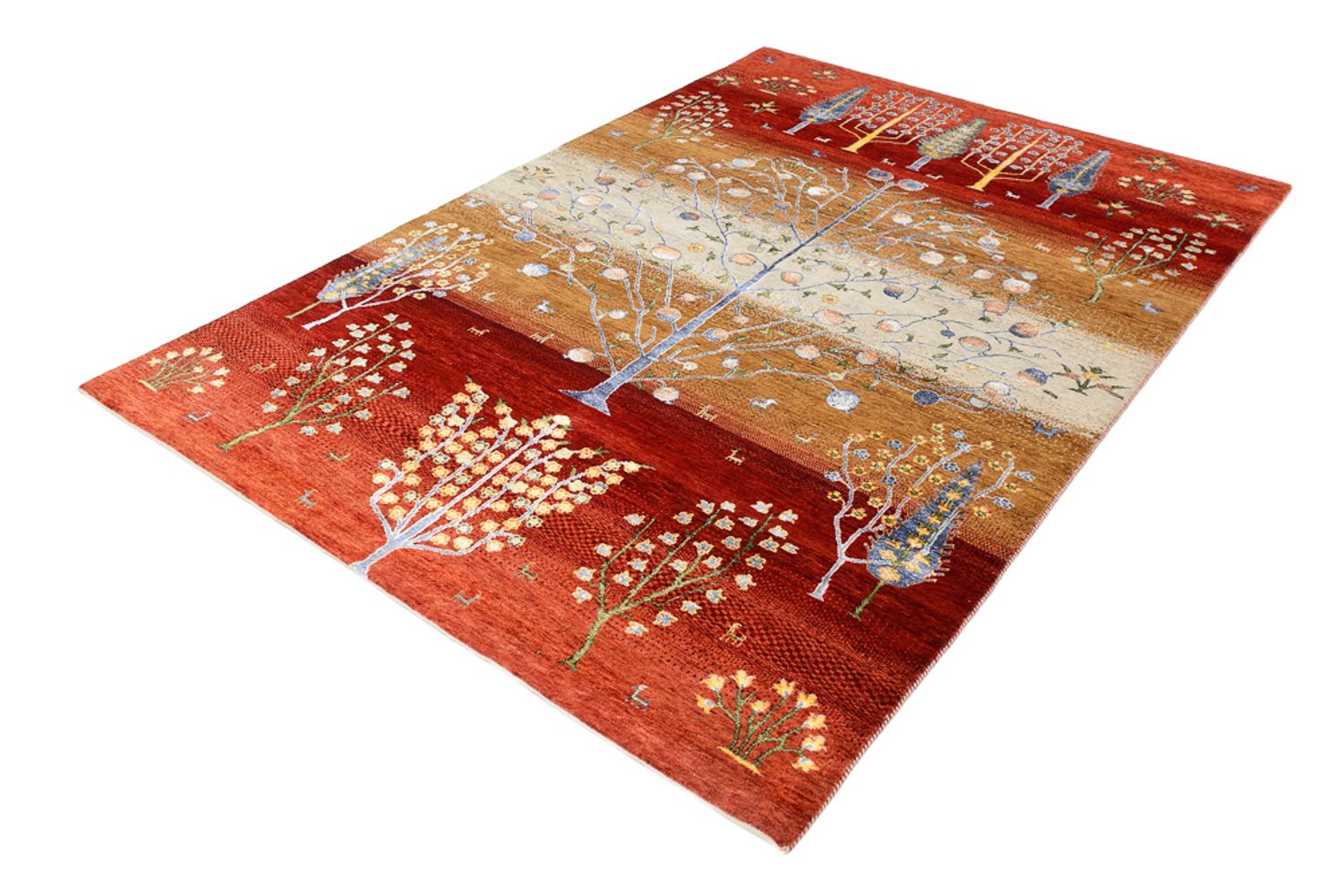 Gabbeh-tæppe - Loribaft Indus - 242 x 177 cm - flerfarvet