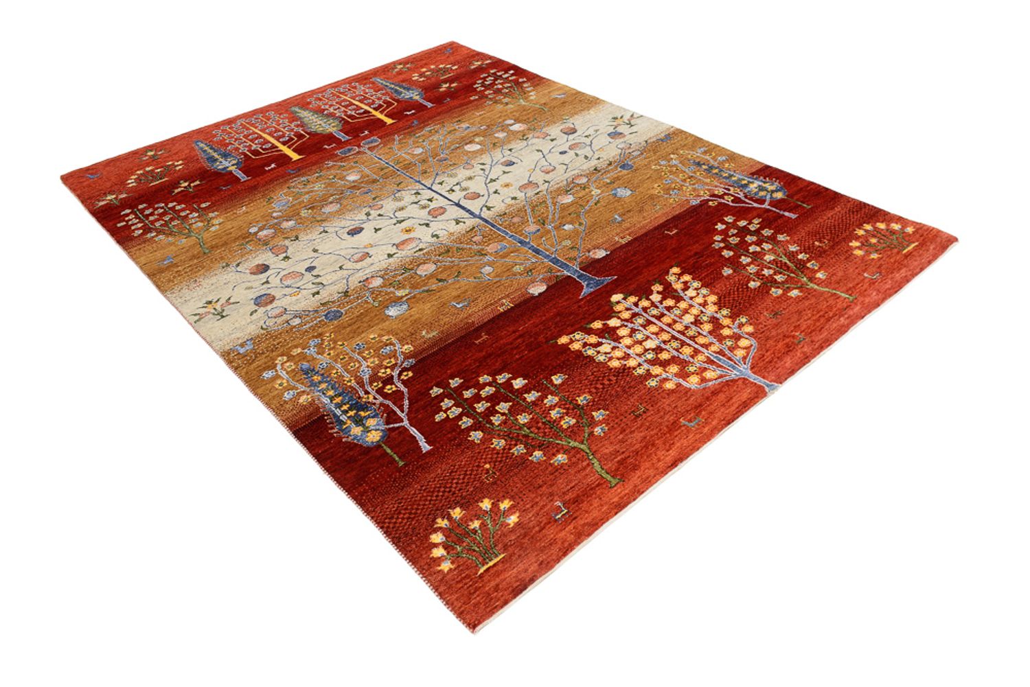Gabbeh-tæppe - Loribaft Indus - 242 x 177 cm - flerfarvet