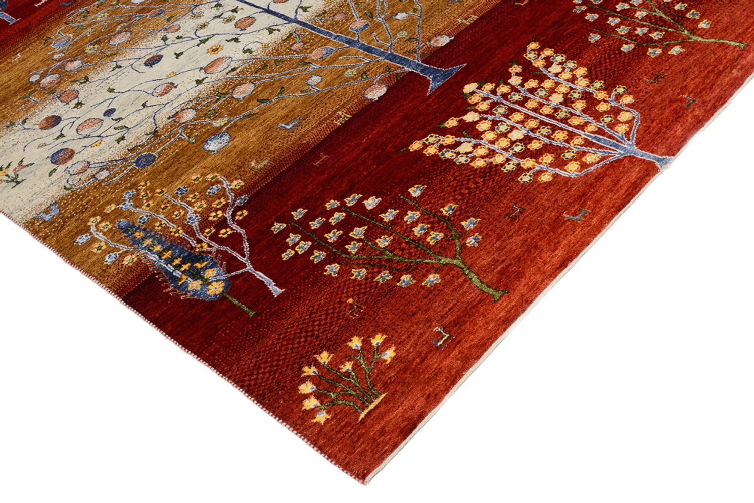 Gabbeh-tæppe - Loribaft Indus - 242 x 177 cm - flerfarvet
