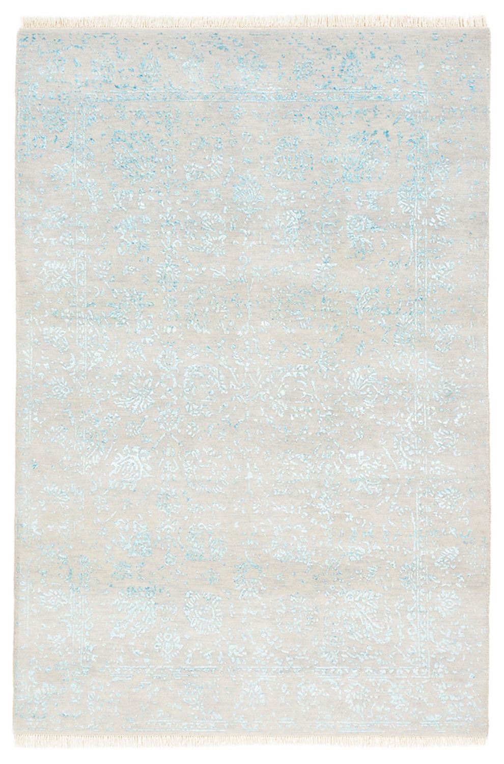 Designer tæppe - 181 x 122 cm - lysegrå