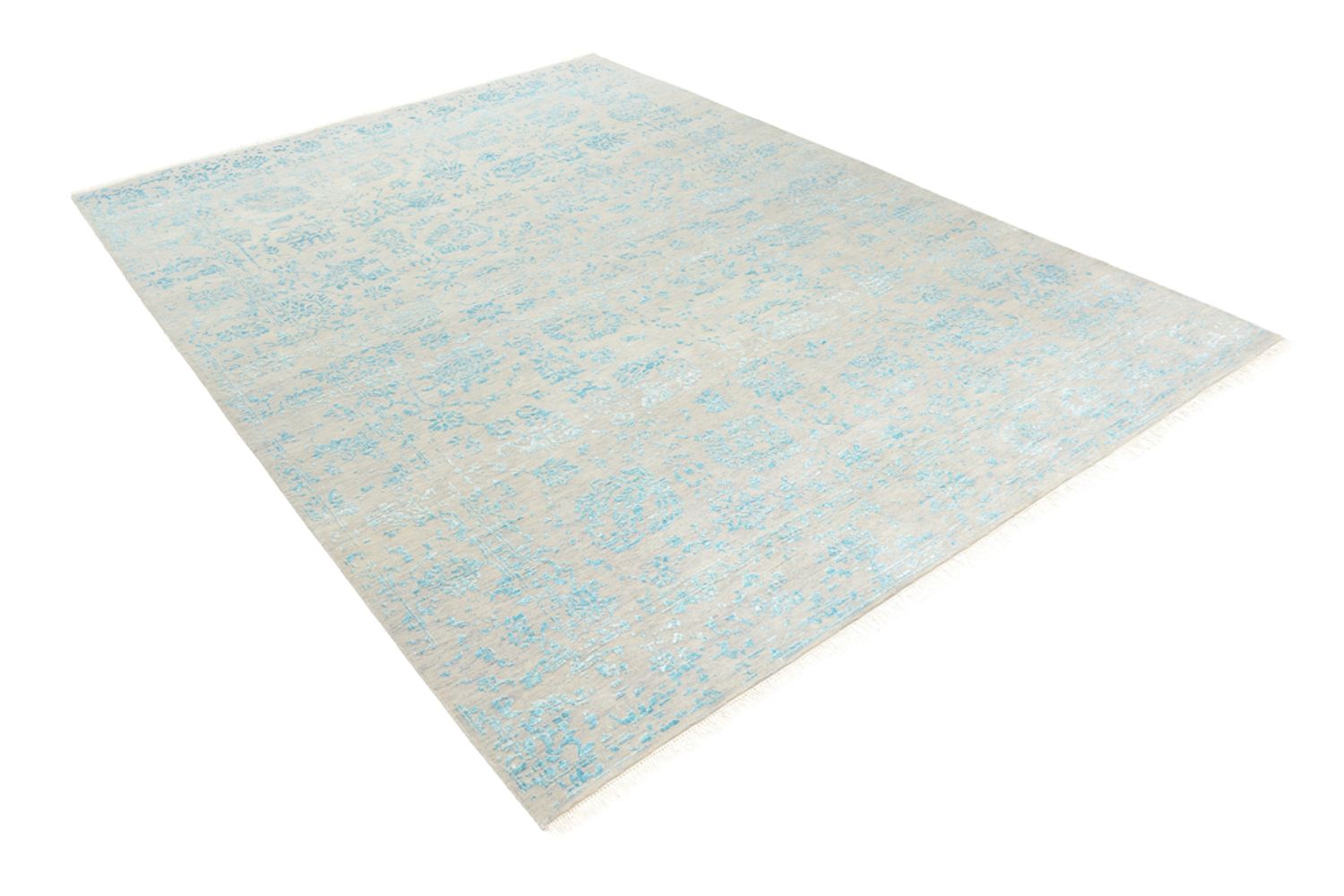 Designer tæppe - 181 x 122 cm - lysegrå