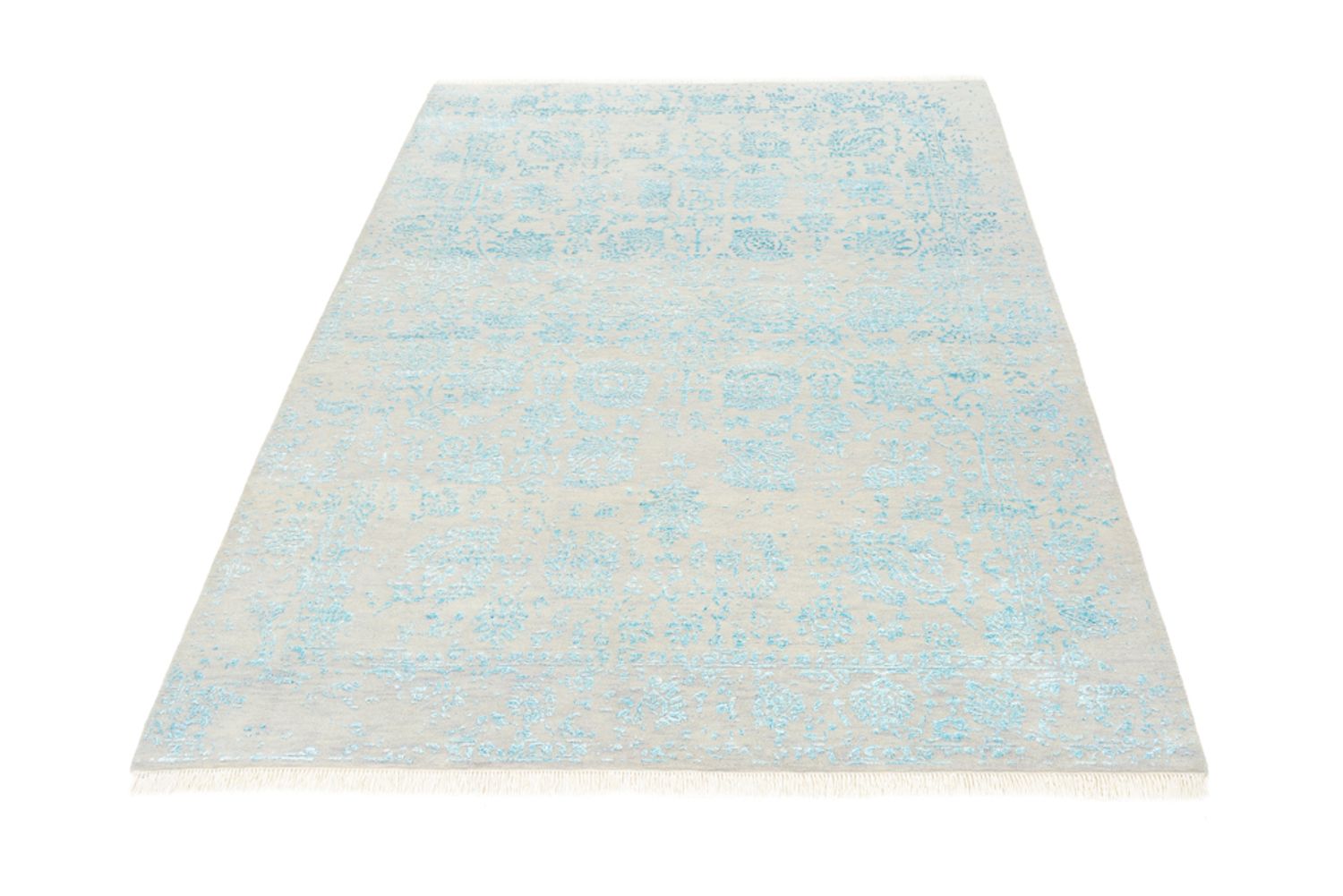 Designer tæppe - 194 x 149 cm - lysegrå